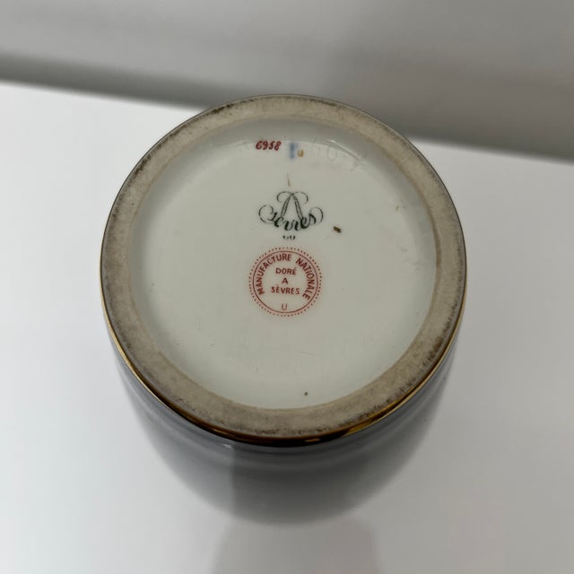 Cobalt Blue Porcelain Vase from Nationale De Sevres, France, 1960 For Sale - Image 17 of 17