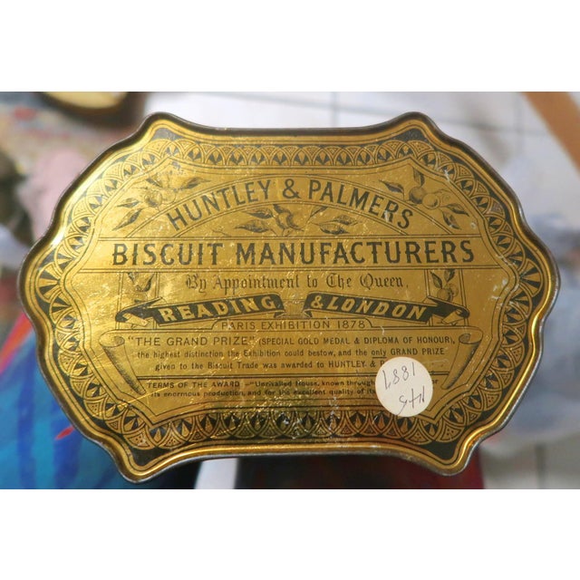 1878 Paris Exhibition - Huntley & Palmers "The Grand Prize" Gold Medal & Diploma of Honour - Hinged Lidded Biscuit Tin c.1887 For Sale - Image 12 of 14