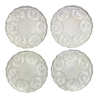Vintage Spiral Shell Plates- Set of 4 For Sale