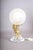 Winged Figure Table Lamps with Frosted Glass Globes, 1980s, Set of 2 For Sale - Image 13 of 15