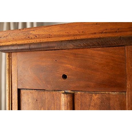 Antique 20th Century American Oak Kitchen Cupboard & Glass Display Hutch For Sale - Image 10 of 18
