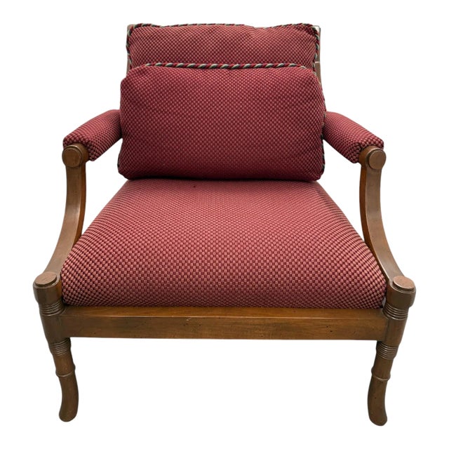 Late 20th Century Oversized Red Armchair For Sale
