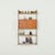 This minimalistic scandinavian wall unit in teak comes from norway from the 1960s. It is a completely modular shelving...