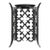 Late 20th Century Gothic Revival Wall Sconce Ceiling Light Wrought Iron Glass For Sale