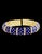 Three-Piece Bangel / Cuff Set Red Green & Blue Enamel 18 Kt Gold 286 Gm, Hidalgo For Sale - Image 4 of 8