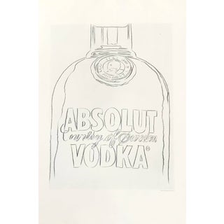 1999 Andy Warhol Print Pop Art Absolute Vodka 8 For Sale