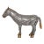 Rare Extra Large Vintage Chinese Cloisonné Enameled Zebra Statue For Sale