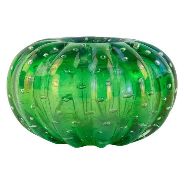 1970s Vintage Green Murano Glass Bowl, Italy, 1970s For Sale - Image 5 of 5