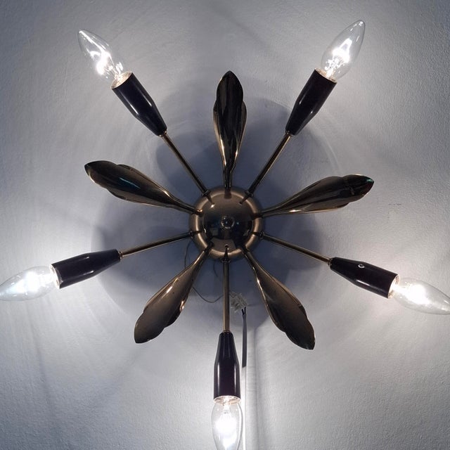 Mid-Century Modern Ceiling Light, Italy, 1950s For Sale - Image 17 of 18