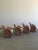 W25.5 D27.5 H36.25 SW18.25 SD18 SH19 AH26 Set of four post modern large dining chairs or compact lounge chairs. This set...