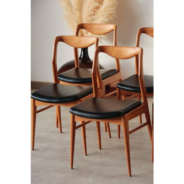Vintage Scandinavian Teak Chairs, 1960s, Set of 6 For Sale - Image 10 of 18