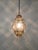 Large Mouth-Blown Murano Amber Glass and Iron Lantern Pendant Light from Seguso, Italy, 1940 For Sale - Image 13 of 18