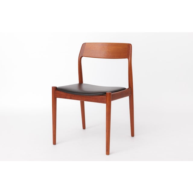 Mid-Century Modern Danish Teak Dining Chairs by Scantic Møbelværk, 1960s, Set of 4 For Sale - Image 9 of 11