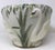 Large Art Nouveau Majolica Planter with Swan on Three Sides and accented with lily pads and Aquatic Plants. Appears to be...