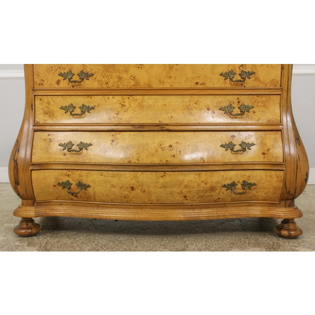 Italian Continental Bombe Front & Side Commode Chest For Sale - Image 10 of 13