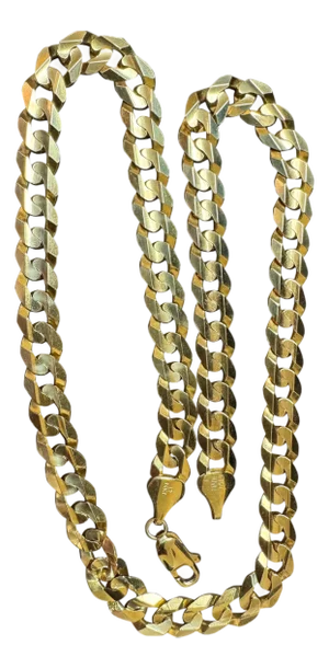 Vintage 14 Karat Yellow Gold 60 Gm Miami Cuban Link Italian Chain Unisex, 22"