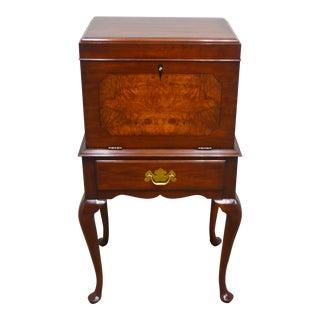 Henkel Harris Cherry Silver Chest For Sale