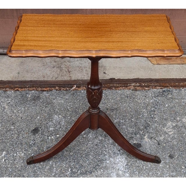Brown 19th Century English Regency Mahogany Pedestal Supper or Occasional Table For Sale - Image 8 of 10
