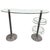 Transparent Mid Century Modern Chrome and Glass Dry Bar For Sale - Image 8 of 8