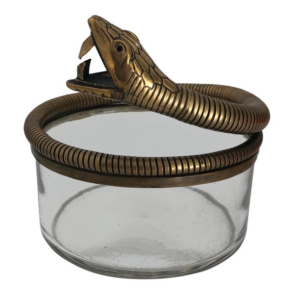 austrian-deco-snake-ashtray-