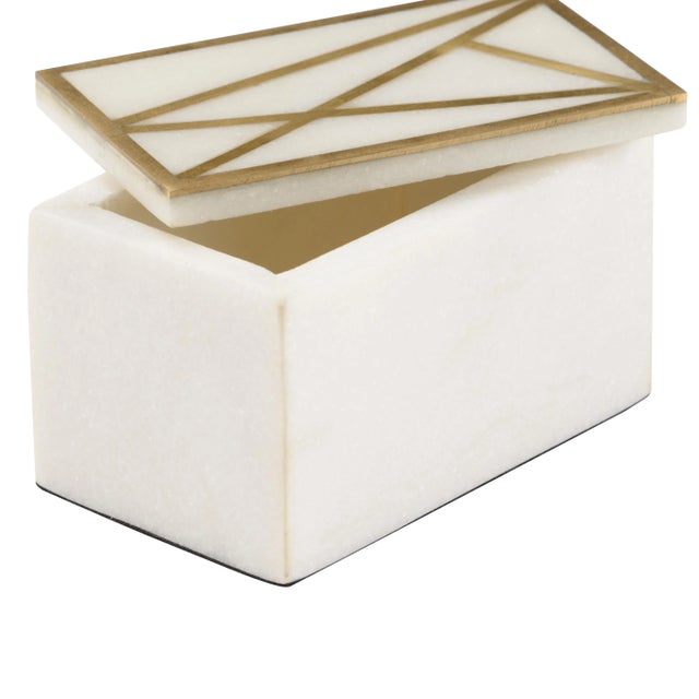 Wildwood Genesis Marble Box, Small For Sale - Image 4 of 5