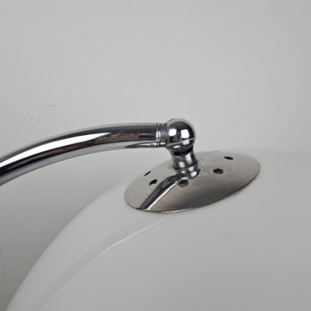 Table Lamp in Chrome and White Acrylic Diffuser, Italy, 1970s For Sale - Image 10 of 14