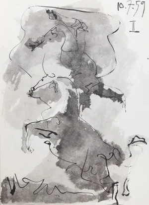 1980s "Toros y Toreros 13a" Lithograph After Pablo Picasso