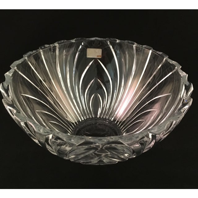 Mikasa Crystal Glass Serving Bowl Chairish