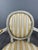 Yellow 20th Century Louis XVI Medallion Armchairs with Ottoman, Set of 3 For Sale - Image 8 of 13