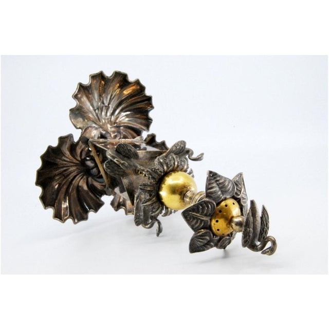 Silver Toothpick Holder with Three Shell-Shaped Holders For Sale - Image 6 of 12