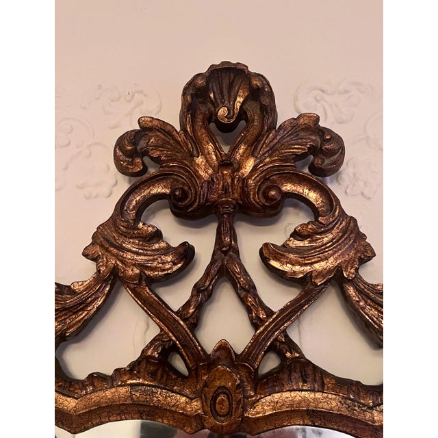Hand Carved Italian Wood Mirror For Sale - Image 12 of 12