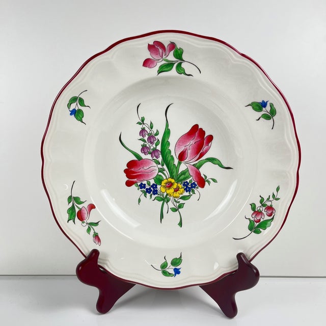 1980s Réverbère Soup Plates from KG Lunéville, 1980s, Set of 6 For Sale - Image 5 of 7