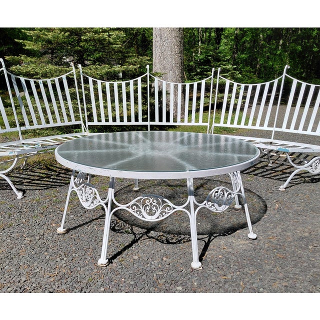 1960s 1960s Woodard Andalusian Sectional Sofa and Coffee Table For Sale - Image 5 of 14