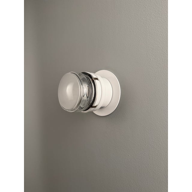 Joe Colombo 'Fresnel' Outdoor Wall Lamps for Oluce in White - a Pair For Sale - Image 10 of 18