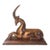 1920 Art Deco Copper Clad Gazelle or Deer Figure For Sale