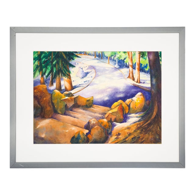 Steps to the Quiet Road - Tomoko Parry, C. 1990s For Sale