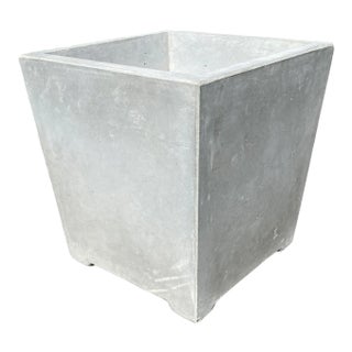 Modern Minimalist Cement Square Planter For Sale