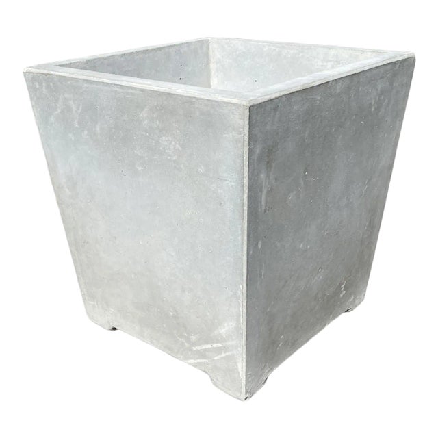 Modern Minimalist Cement Square Planter For Sale