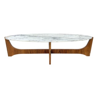 Marble Coffee Table by Hugues Poignant, 1960 For Sale