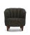 Ebony Barrel Scallop Ribbed Back Upholstery Wingback Chairs - A Pair For Sale - Image 8 of 10