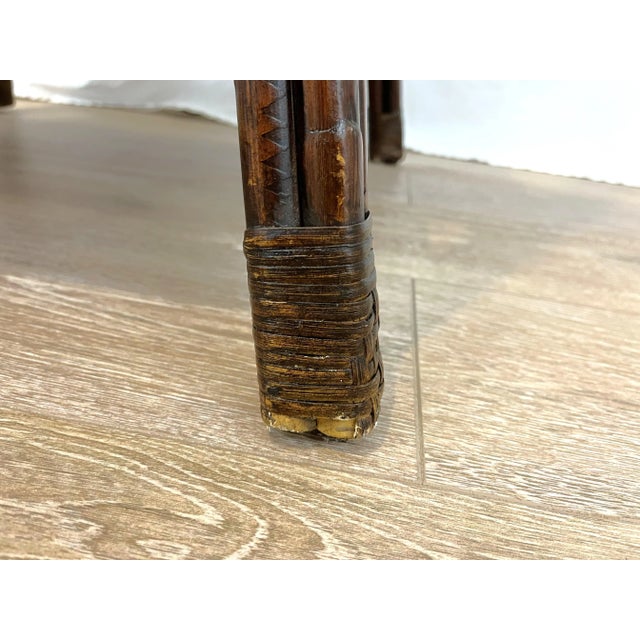 Vintage Bamboo Tiered Pagoda Étagère For Sale - Image 12 of 12