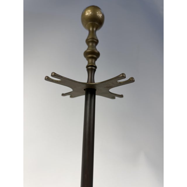 Metal Antique Brass Fireplace Tool, 1960s For Sale - Image 7 of 12