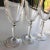 Victorian Contemporary Clear Etched Champagne Glasses S/4 For Sale - Image 3 of 7