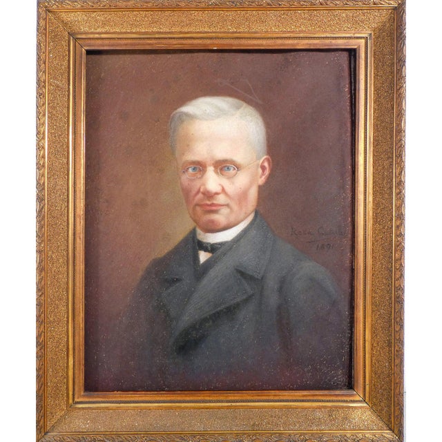 Rosa Catella, Portrait of a Man, 1891, Pastel on Paper, Framed For Sale - Image 18 of 18