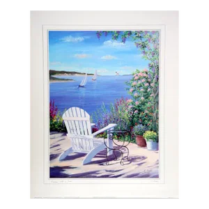 Early 21st Century "Garden with a View" Poster by Carol Saxe