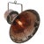 Iron, industrial pedant light, spotlight. Rust metal with rotatable arm E27 / E26 Up to 250V (Europe/UK Standard).The...