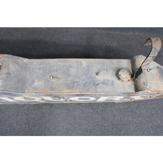 Silver 1930's Post Prohibition Large Liquor Sign For Sale - Image 8 of 12