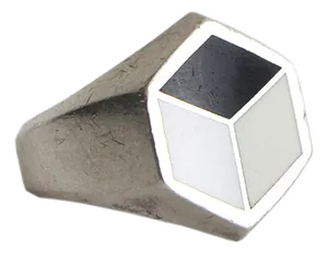 Sterling Silver Ring with Enamel by Georg Jensen, Denmark, 2014