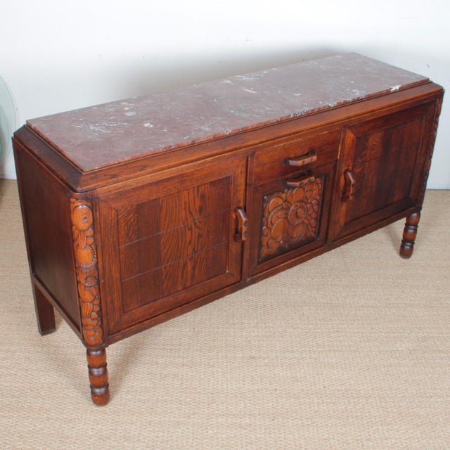 1930s Vintage French Art Deco Sideboard, 1930s For Sale - Image 5 of 11