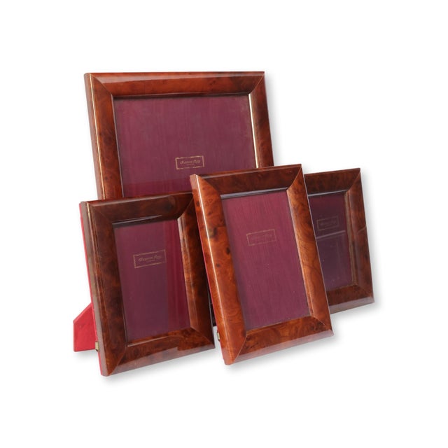 Late 20th Century Grouping of English Wood Picture Frames, S/4 For Sale - Image 5 of 5